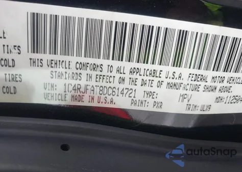 2013 Jeep Grand Cherokee Laredo Altitude from USA, damaged, VIN 1C4RJFAT8DC614721